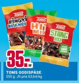 ÖoB Toms godispåse erbjuda