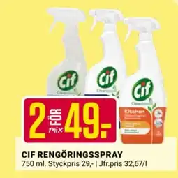 ÖoB Cif rengöringsspray erbjuda