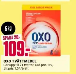 ÖoB OXO tvättmedel erbjuda