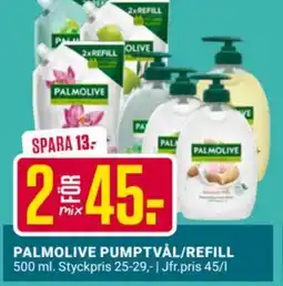 ÖoB PALMOLIVE Pumptvål/refill erbjuda