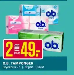 ÖoB O.B. Tamponger erbjuda