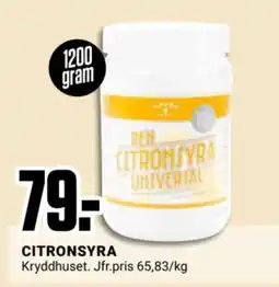 ÖoB Citronsyra erbjuda