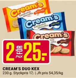 ÖoB Cream's duo kex erbjuda