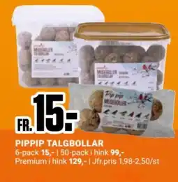 ÖoB Pippip talgbollar erbjuda