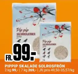 ÖoB Pippip skalade solrosfrön erbjuda
