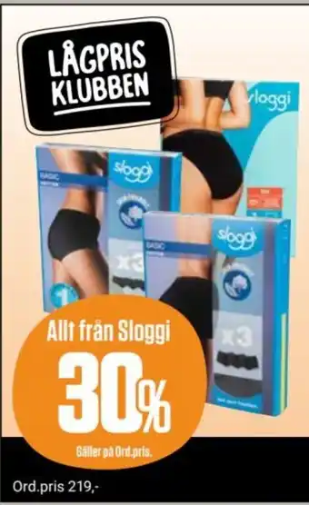 ÖoB Allt från Sloggi erbjuda