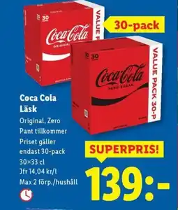 Lidl Coca Cola Läsk erbjuda