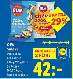 Lidl OLW Snacks erbjuda