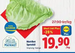Lidl Matriket Spetskål erbjuda