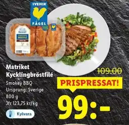 Lidl Matriket Kycklingbröstfilé erbjuda
