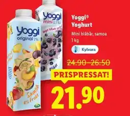 Lidl Yoggi Yoghurt erbjuda