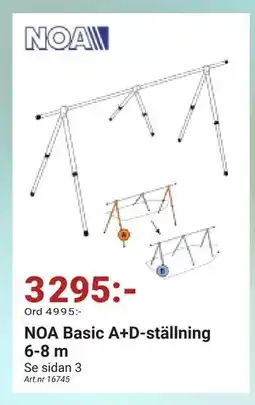 Erlandsons Brygga NOA Basic A+D-ställning 6-8 m, SEK 3295 erbjuda