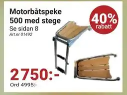 Erlandsons Brygga Motorbåtspeke 500 med stege, SEK 2750 erbjuda