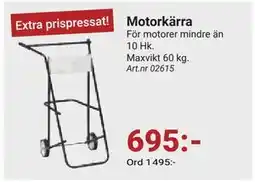 Erlandsons Brygga Motorkärra, SEK 695 erbjuda