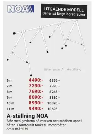 Erlandsons Brygga A-ställning NOA erbjuda