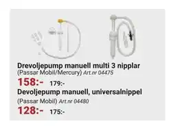Erlandsons Brygga Drevoljepump manuell multi 3 nipplar, SEK 158 erbjuda