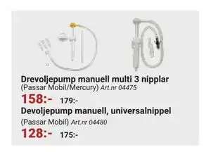 Erlandsons Brygga Drevoljepump manuell multi 3 nipplar, SEK 158 erbjuda