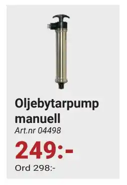 Erlandsons Brygga Oljebytarpump manuell, SEK 249 erbjuda