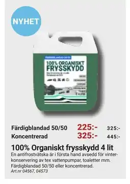 Erlandsons Brygga 100% Organiskt frysskydd 4 lit erbjuda