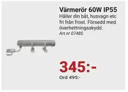 Erlandsons Brygga Värmerör 60W IP55, SEK 345 erbjuda