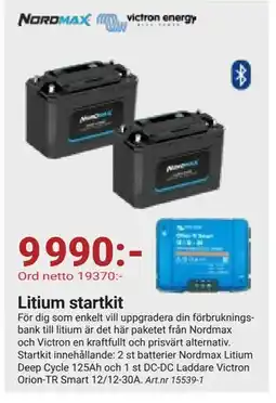 Erlandsons Brygga Litium startkit, SEK 9990 erbjuda