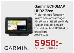 Erlandsons Brygga Garmin ECHOMAP UHD2 72cv, SEK 5950 erbjuda