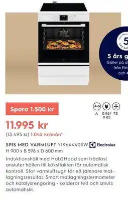 Electrolux Home SPIS MED VARMLUFT, SEK 11995 erbjuda