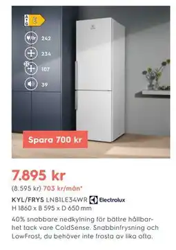 Electrolux Home KYL/FRYS, SEK 7895 erbjuda