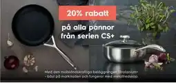 Electrolux Home 20% rabatt på alla pannor från serien CS+ erbjuda