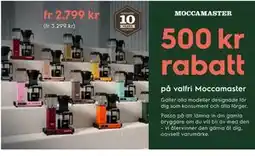 Electrolux Home 500 kr rabatt på valfri Moccamaster erbjuda