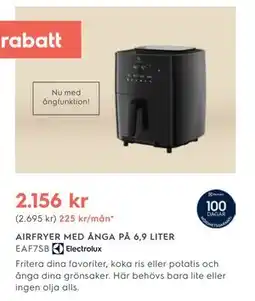 Electrolux Home AIRFRYER MED ÅNGA PÅ 6,9 LITER, SEK 2156 erbjuda