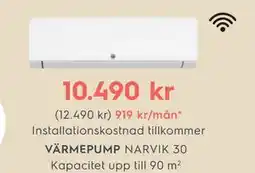 Electrolux Home VÄRMEPUMP NARVIK 30, SEK 10490 erbjuda