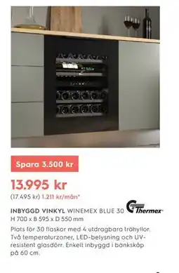 Electrolux Home INBYGGD VINKYL, SEK 13995 erbjuda