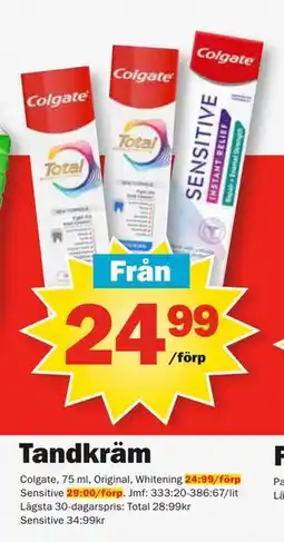 Pekås Tandkräm erbjuda