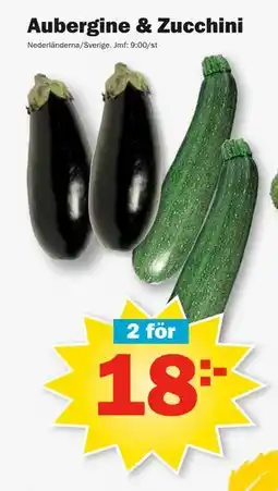 Pekås Aubergine & Zucchini, SEK 18 erbjuda
