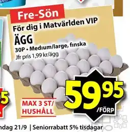 Matvärlden Tensta ÄGG, SEK 59.95 erbjuda