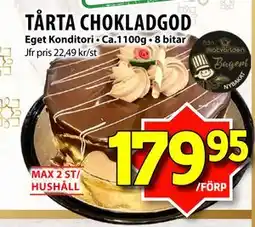 Matvärlden Tensta TÅRTA CHOKLADGOD, SEK 179.95 erbjuda