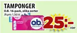 Matvärlden Tensta TAMPONGER, SEK 25 erbjuda