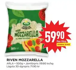 Willys RIVEN MOZZARELLA, SEK 59.9 erbjuda