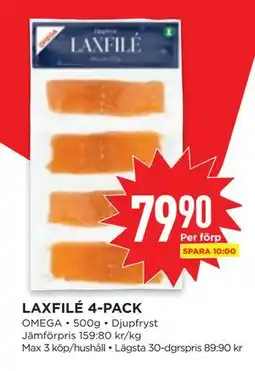 Willys LAXFILÉ 4-PACK, SEK 79.9 erbjuda