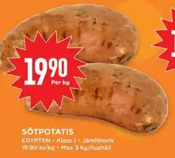 Willys SÖTPOTATIS, SEK 19.9 erbjuda