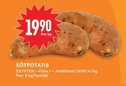Willys Hemma SÖTPOTATIS, SEK 19.9 erbjuda