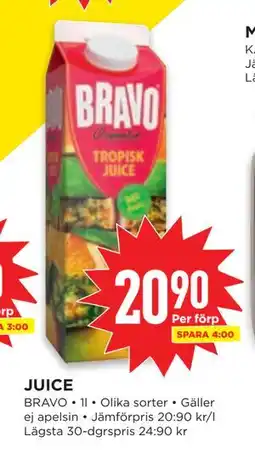 Willys JUICE, SEK 20.9 erbjuda