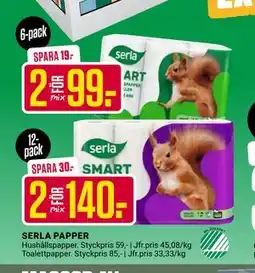 ÖoB SERLA PAPPER, SEK 99 erbjuda