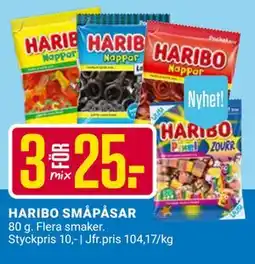 ÖoB HARIBO SMÅPÅSAR, SEK 25 erbjuda