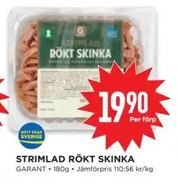 Willys STRIMLAD RÖKT SKINKA, SEK 19.9 erbjuda