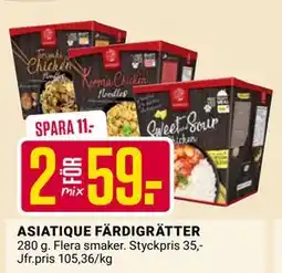 ÖoB ASIATIQUE FÄRDIGRÄTTER, SEK 59 erbjuda