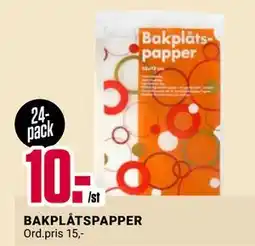 ÖoB BAKPLÅTSPAPPER, SEK 10 erbjuda