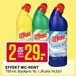 ÖoB EFFEKT WC-RENT, SEK 29 erbjuda