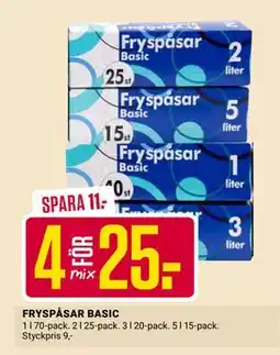 ÖoB FRYSPÅSAR BASIC, SEK 25 erbjuda